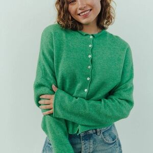 Things Between Piper Cardigan Kelly Green